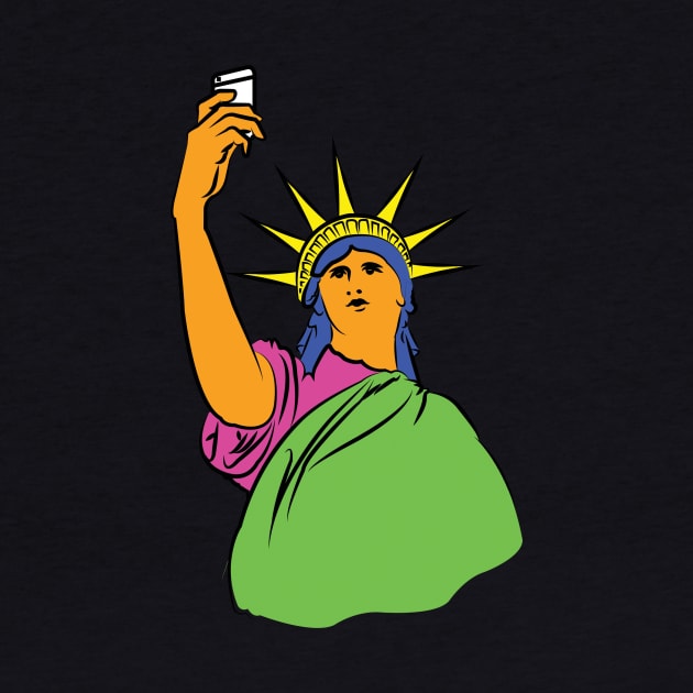 Selfie statue of Liberty by Hiba